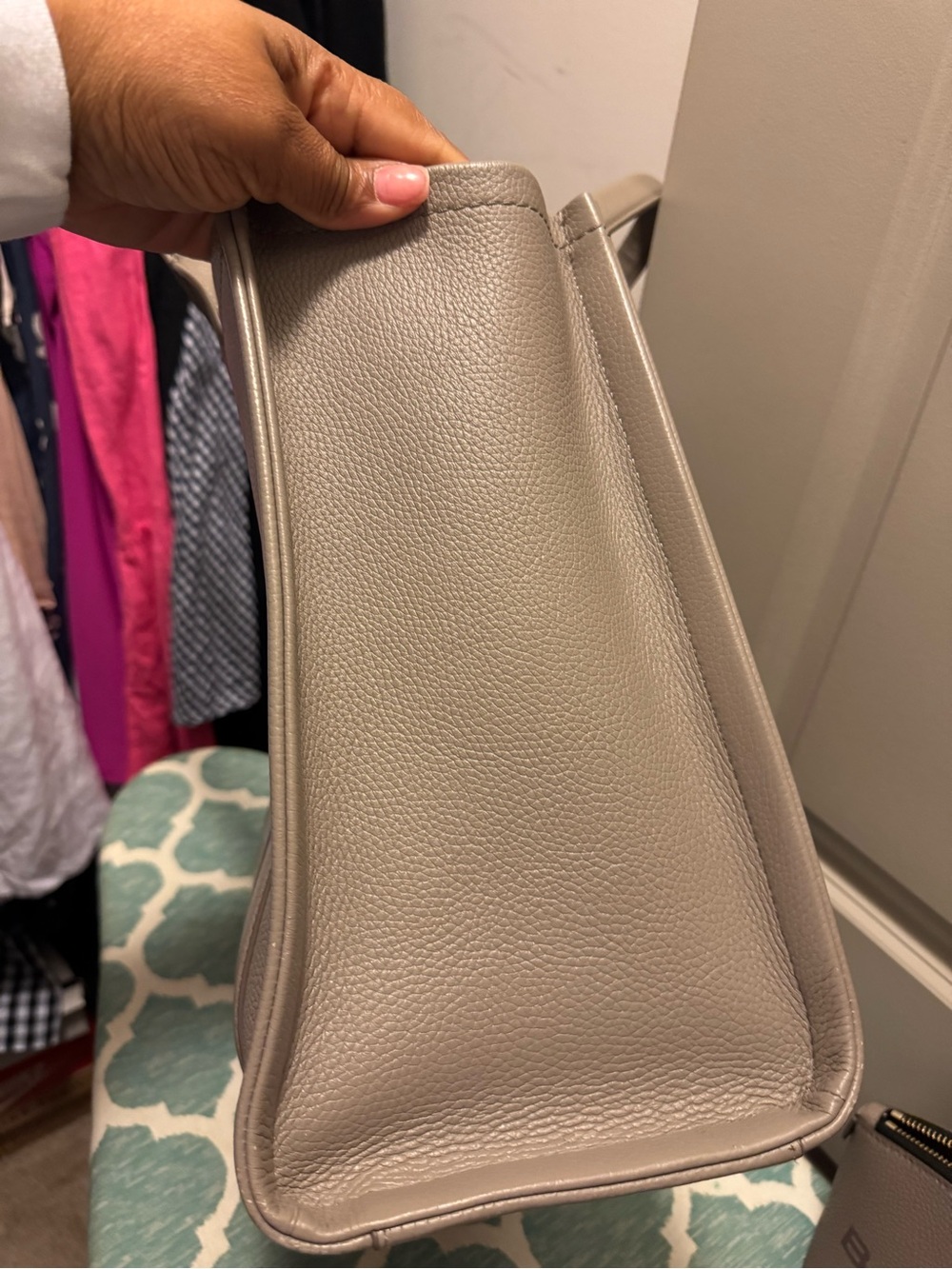 Marc Jacobs Gray 'The Tote Bag' Leather Tote - Picture 10 of 16